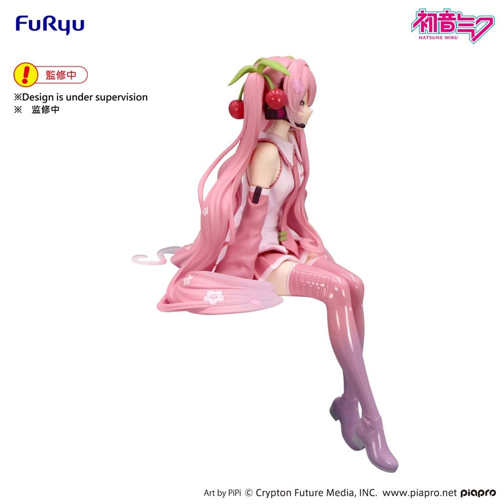 Estatua PVC Noodle Stopper Sakura Miku 2026 de Hatsune Miku por Furyu - Imagen 4