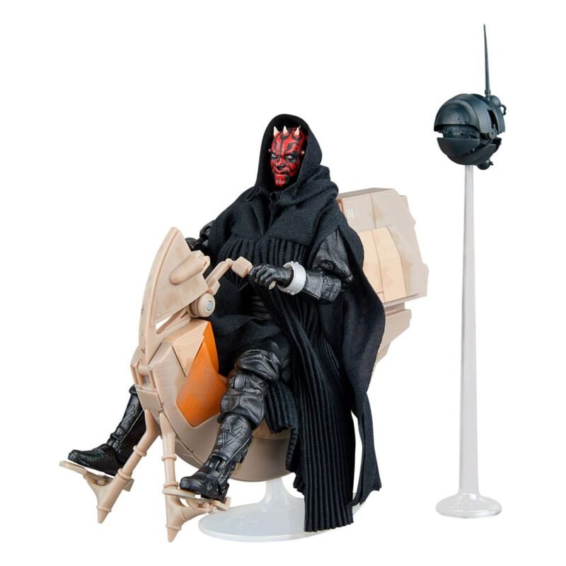 Vehículo con Figura Black Series Darth Maul y Sith Speeder (25th Anniversary) en Star Wars: Episodio I - La Amenaza Fantasma por Hasbro