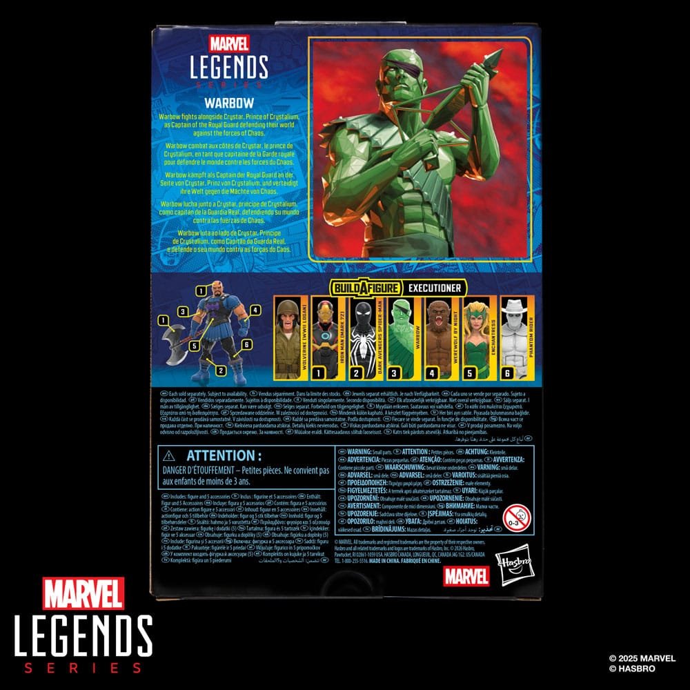 Figura Marvel Legends Action de Warbow (Pieza BAF: Executioner) en Marvel por Hasbro - Imagen 4