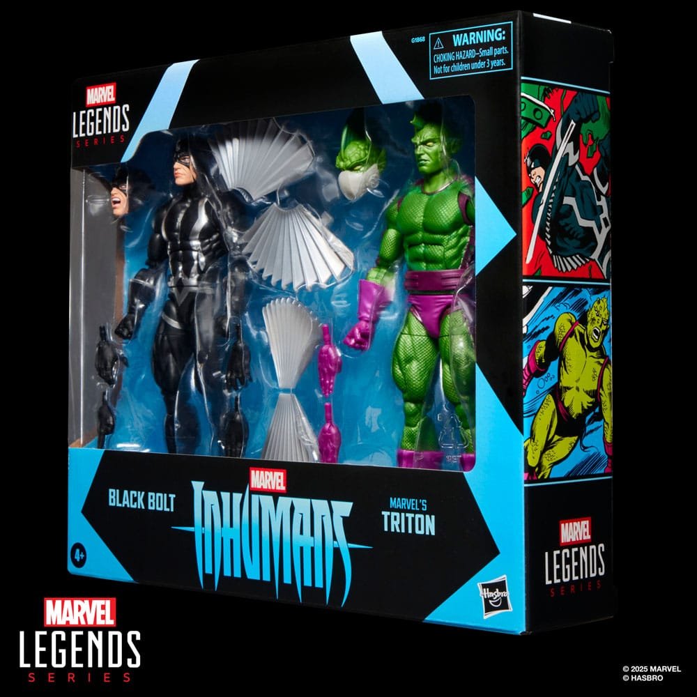 Pack de 2 Figuras Marvel Legends de Rayo Negro y Tritón en Inhumans por Hasbro - Imagen 3