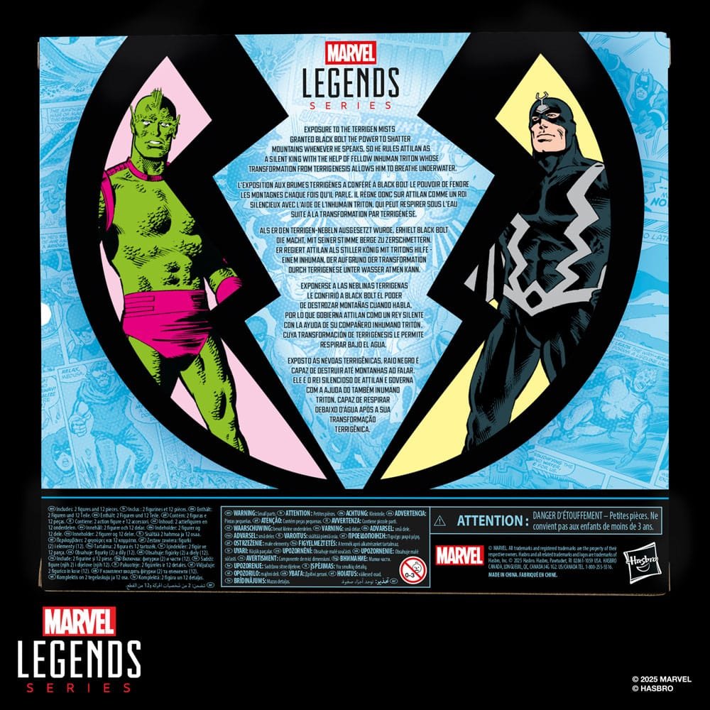 Pack de 2 Figuras Marvel Legends de Rayo Negro y Tritón en Inhumans por Hasbro - Imagen 4