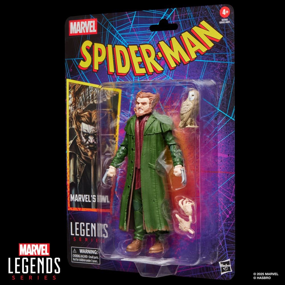 Figura Marvel Legends Retro de El Búho en Spiderman por Hasbro - Imagen 3