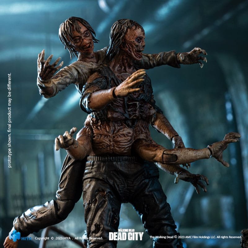 Figura 1/18 Exquisite Mini Dead City Walker King en The Walking Dead por Hiya Toys - Imagen 3