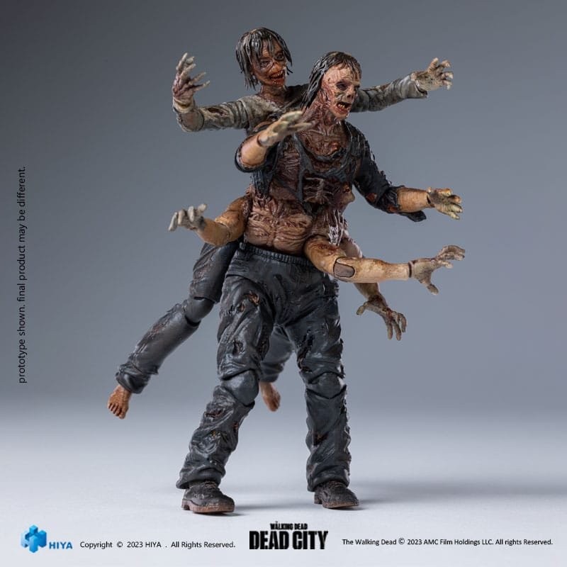 Figura 1/18 Exquisite Mini Dead City Walker King en The Walking Dead por Hiya Toys - Imagen 6