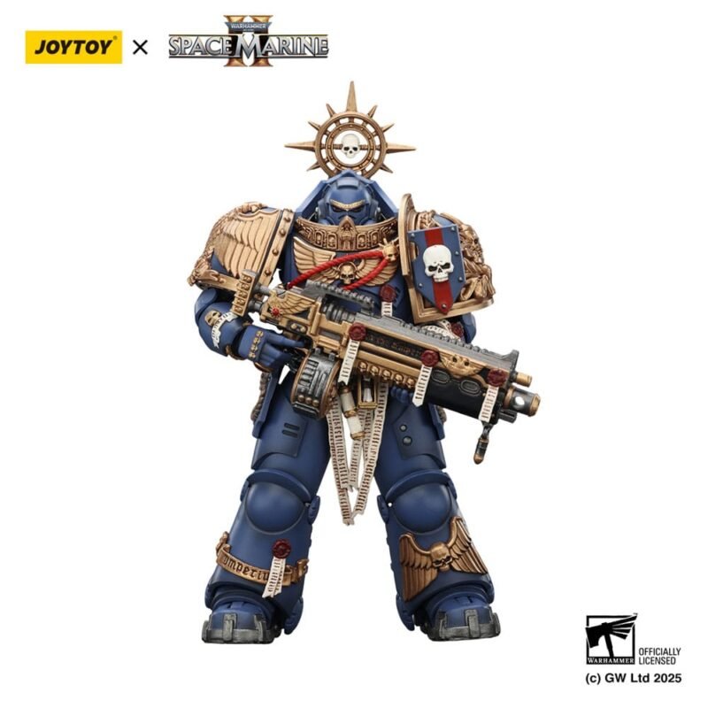 Figura Ultramarines Heavy Relic Primus Armor (con Heavy Relic Bolt Rifle) en Warhammer 40,000: Space Marine 2 por Joy Toy