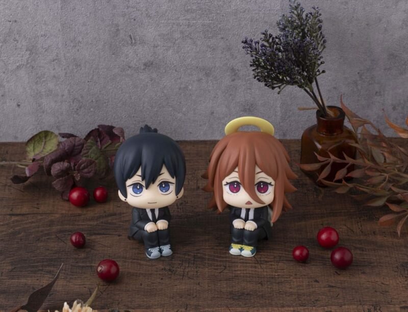 Set de Estatuas PVC Look Up de Aki Hayakawa (Smile Ver.) y Ángel Demonio en Chainsaw Man The Movie: Reze Arc por Megahouse