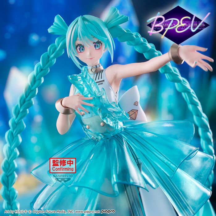 Figura EmeraldGem Clearluxe de Hatsune Miku por Banpresto - Imagen 2