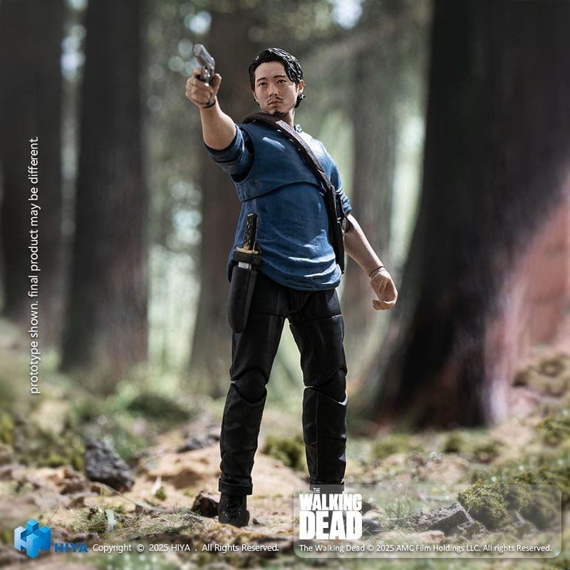 Figura 1/18 Exquisite Mini Series de Glenn en The Walking Dead por Hiya Toys - Imagen 4