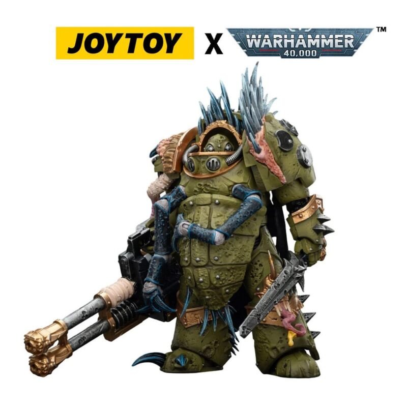 Figura Death Guard Blightlord Terminator 1 (con Reaper Autocannon y Bubotic Blades) en Warhammer 40,000 por Joy Toy