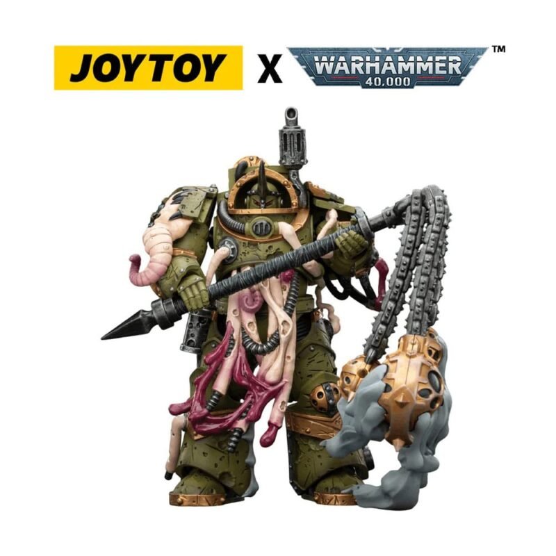 Figura Death Guard Blightlord Terminator 2 (con Flail of Corruption) en Warhammer 40,000 por Joy Toy