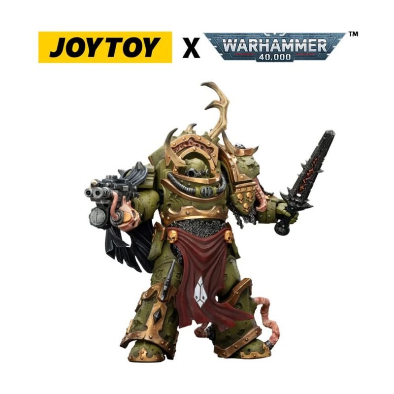Figura Death Guard Blightlord Terminator 3 (con Combi-bolter y Bubotic Blade) en Warhammer 40,000 por Joy Toy