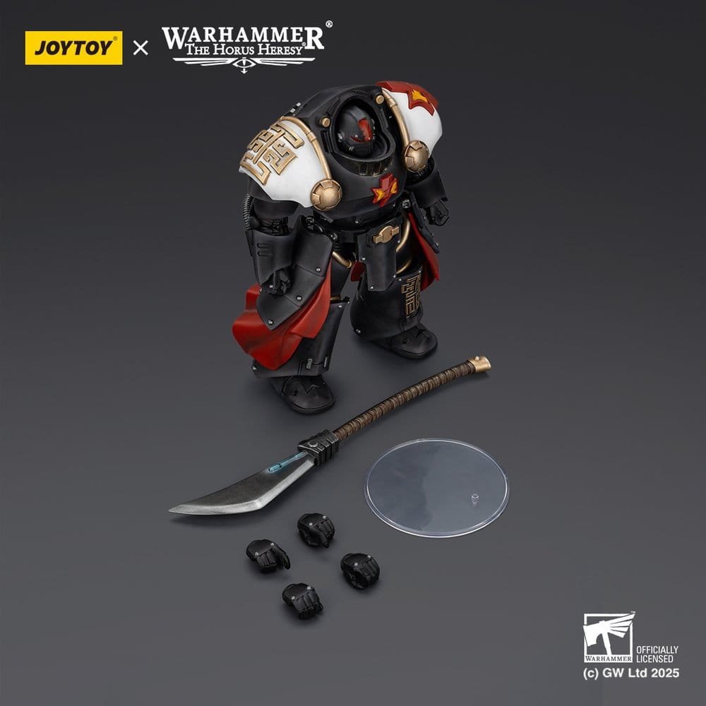 Figura White Scars Ebon Keshig Terminator 2 (con Power Glaive) en Warhammer The Horus Heresy por Joy Toy - Imagen 6