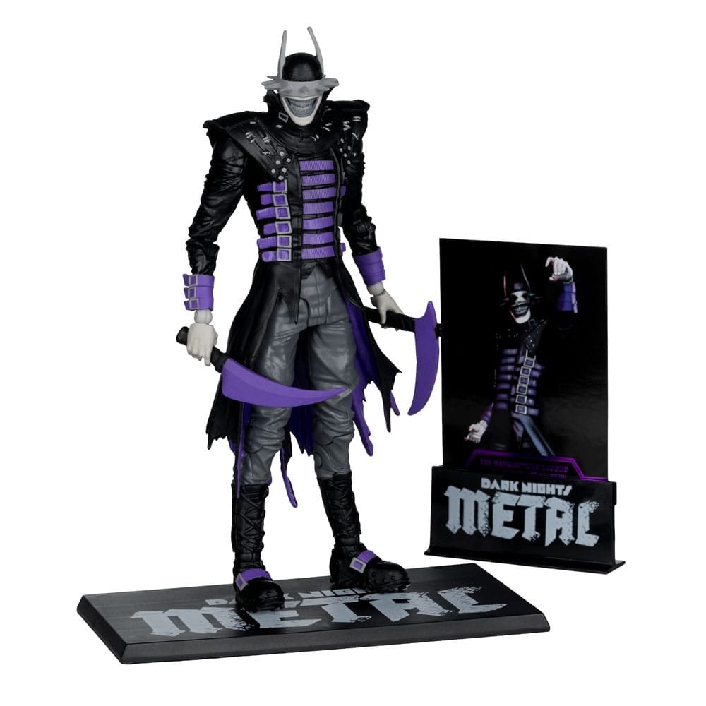 Figura DC Multiverse Gold Label de Batman Que Ríe (B&N con acentos) en DC Comics por McFarlane Toys - Imagen 2