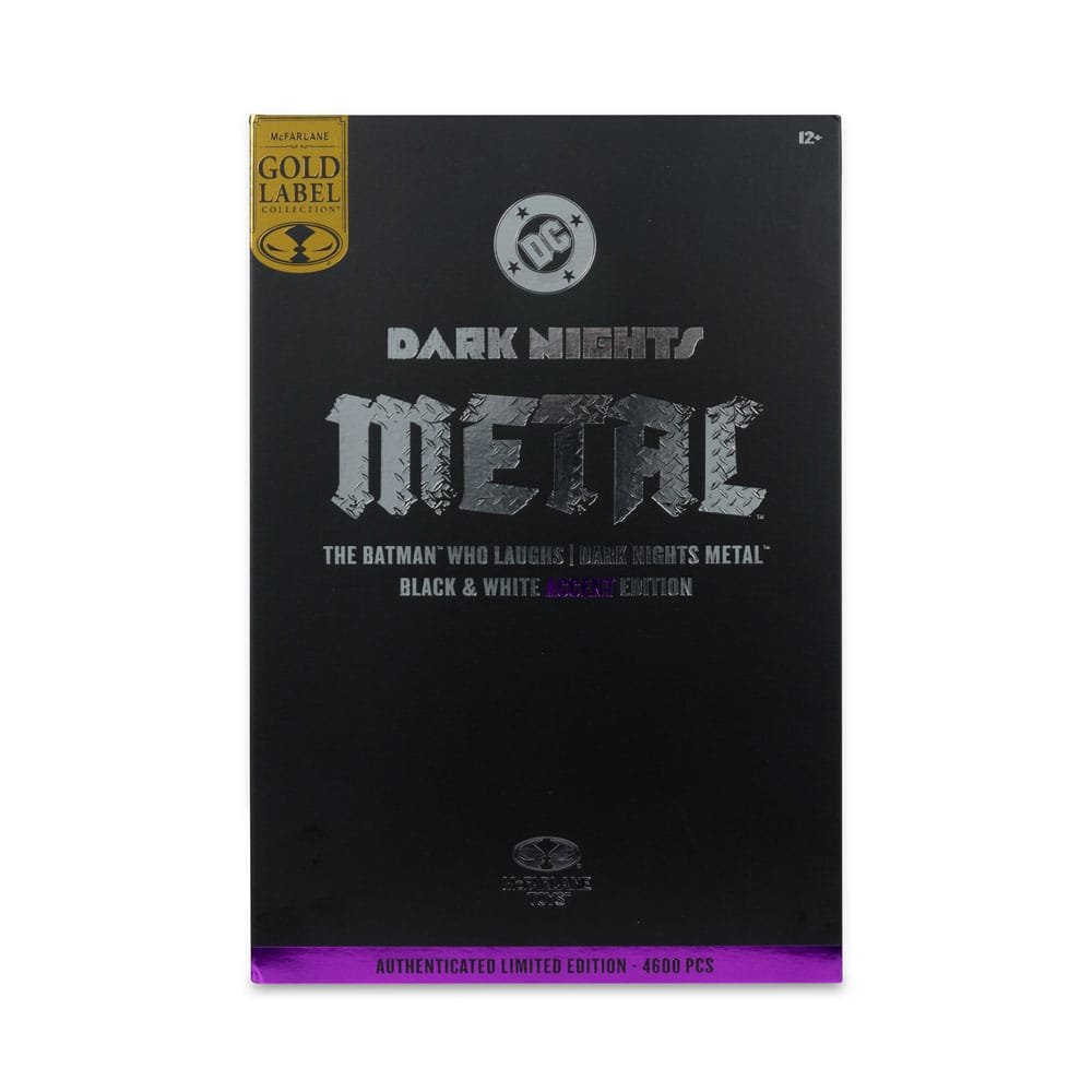 Figura DC Multiverse Gold Label de Batman Que Ríe (B&N con acentos) en DC Comics por McFarlane Toys - Imagen 8