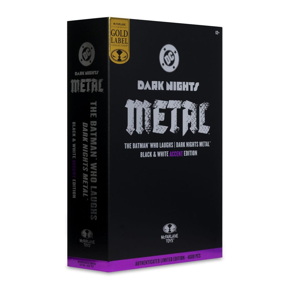 Figura DC Multiverse Gold Label de Batman Que Ríe (B&N con acentos) en DC Comics por McFarlane Toys - Imagen 9
