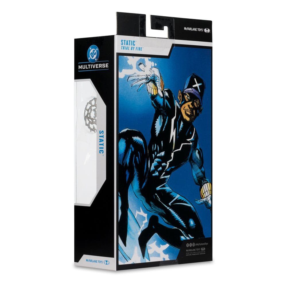 Figura DC Multiverse Gold Label de Static Shock (Trial by Fire) en DC Comics por McFarlane Toys - Imagen 9
