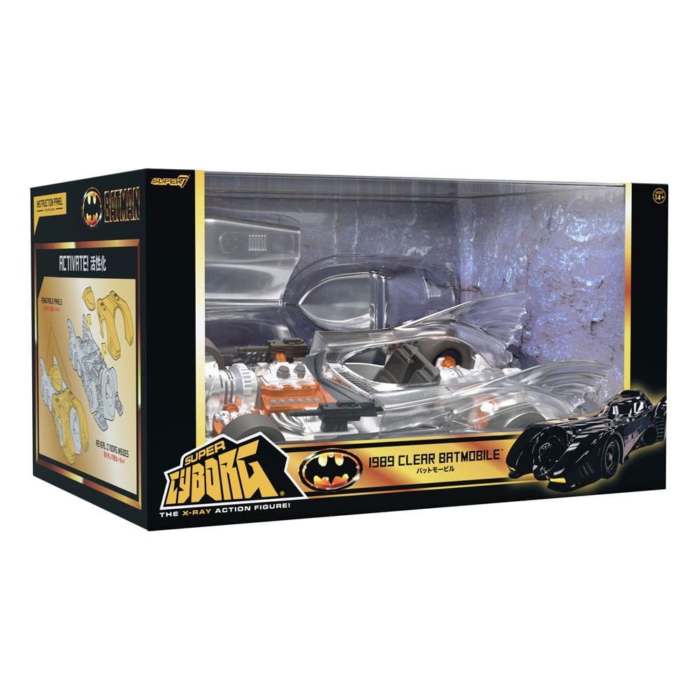 Vehículo Super Cyborg Batmobile 1989 (Transparente) en Batman 1989 por Super7 - Imagen 2