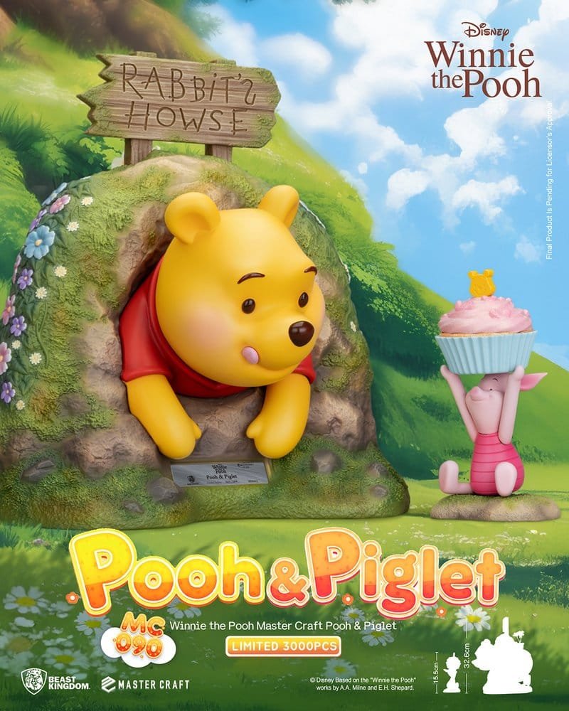 Estatua Master Craft de Pooh & Piglet (Edición Limitada) en Disney por Beast Kingdom - Imagen 6