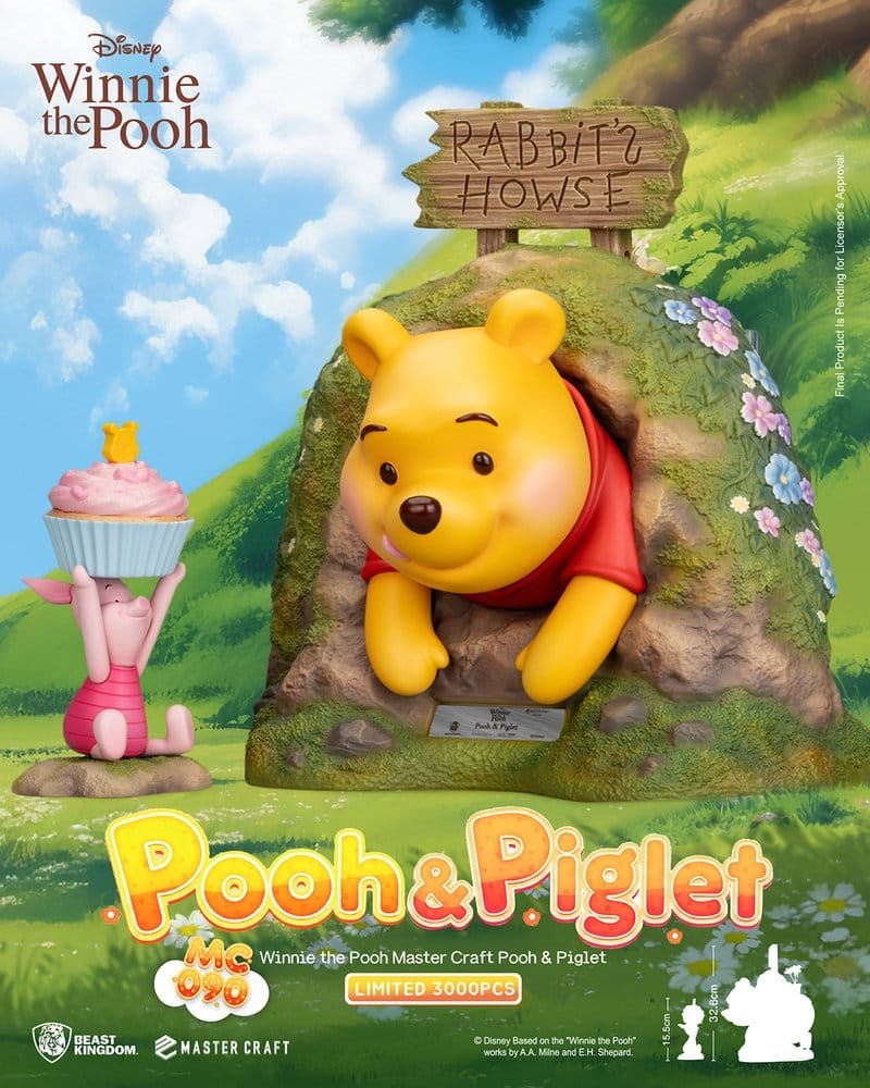 Estatua Master Craft de Pooh & Piglet (Edición Limitada) en Disney por Beast Kingdom - Imagen 7