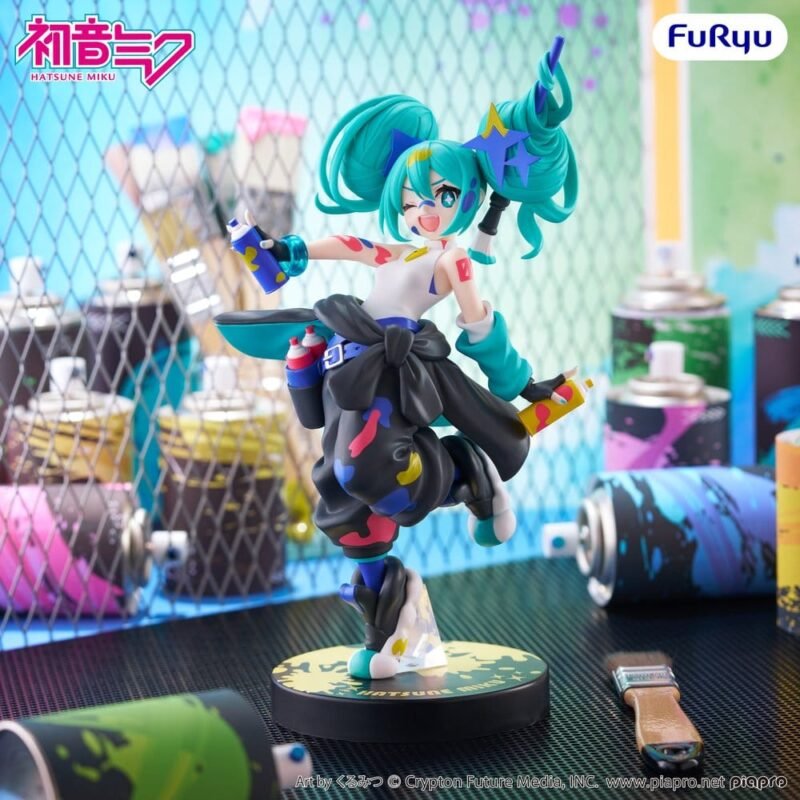 Estatua Muchute de Hatsune Miku (Paint Girl Another Color Ver.) por FuRyu