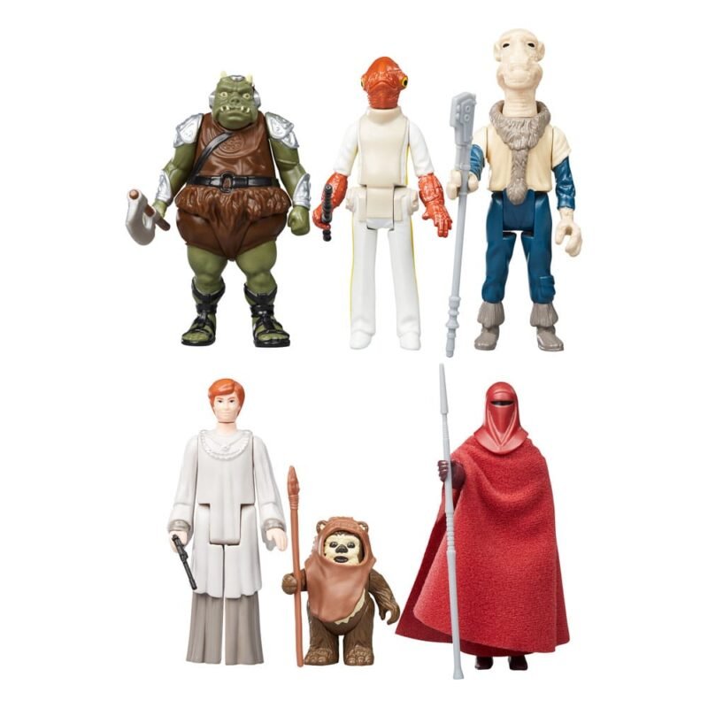 Pack de 6 figuras Retro Collection en Star Wars: El retorno del Jedi por Hasbro