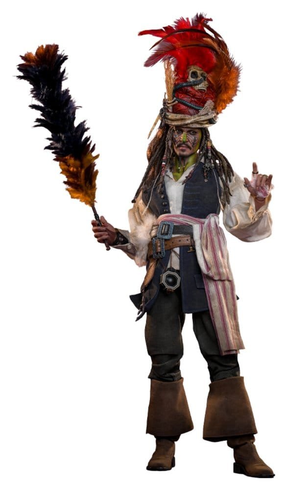 Figura DX 1/6 de Pelegostos Chief Jack Sparrow en Piratas del Caribe: El cofre del hombre muerto por Hot Toys