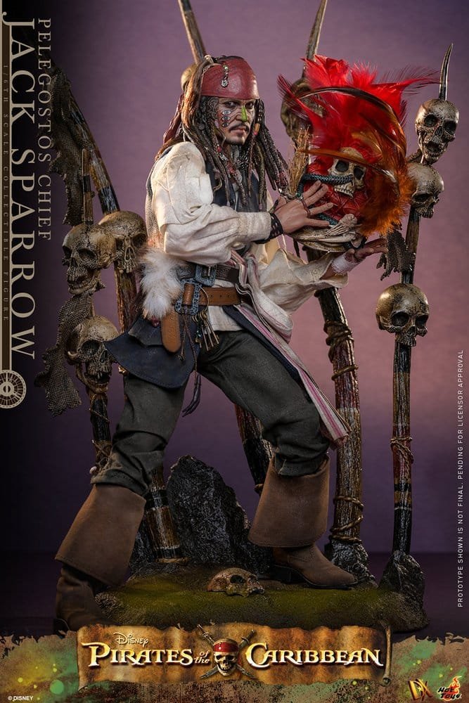 Figura DX 1/6 de Pelegostos Chief Jack Sparrow en Piratas del Caribe: El cofre del hombre muerto por Hot Toys - Imagen 4