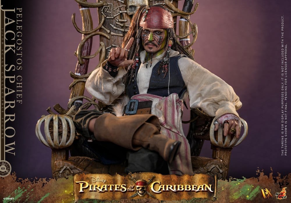 Figura DX 1/6 de Pelegostos Chief Jack Sparrow en Piratas del Caribe: El cofre del hombre muerto por Hot Toys - Imagen 6