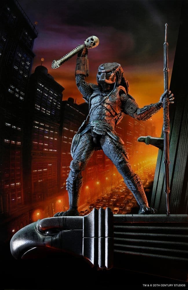Figura City Hunter Poster Series en Depredador 2 (Predator) por NECA - Imagen 7