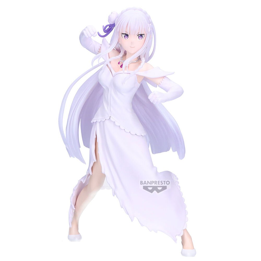 Figura Espresto Excite Motions de Emilia en Re:Zero por Banpresto