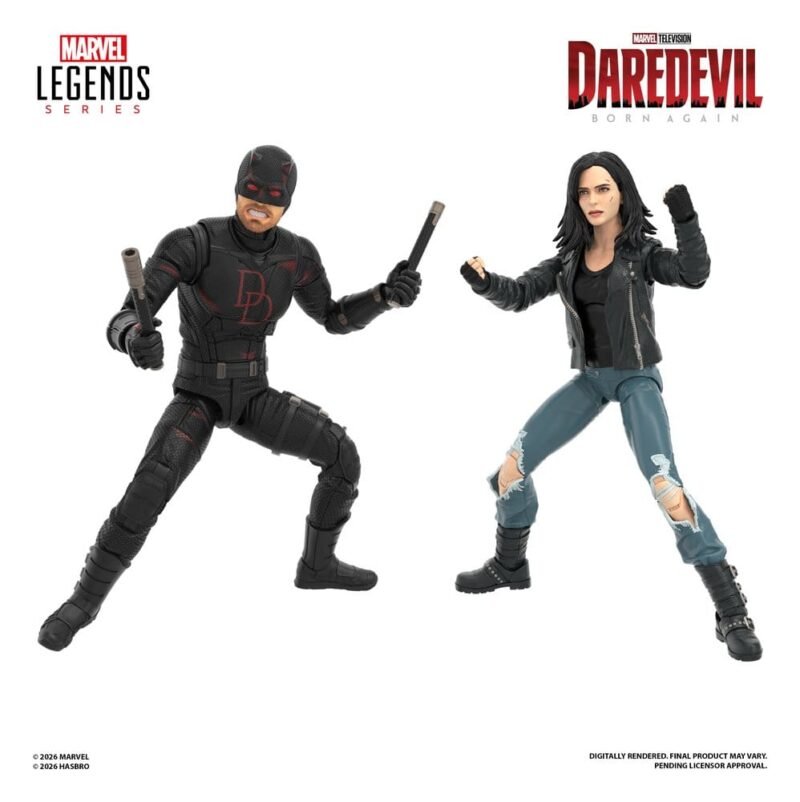 Pack de 2 figuras Marvel Legends de Daredevil & Jessica Jones en Daredevil: Born Again por Hasbro