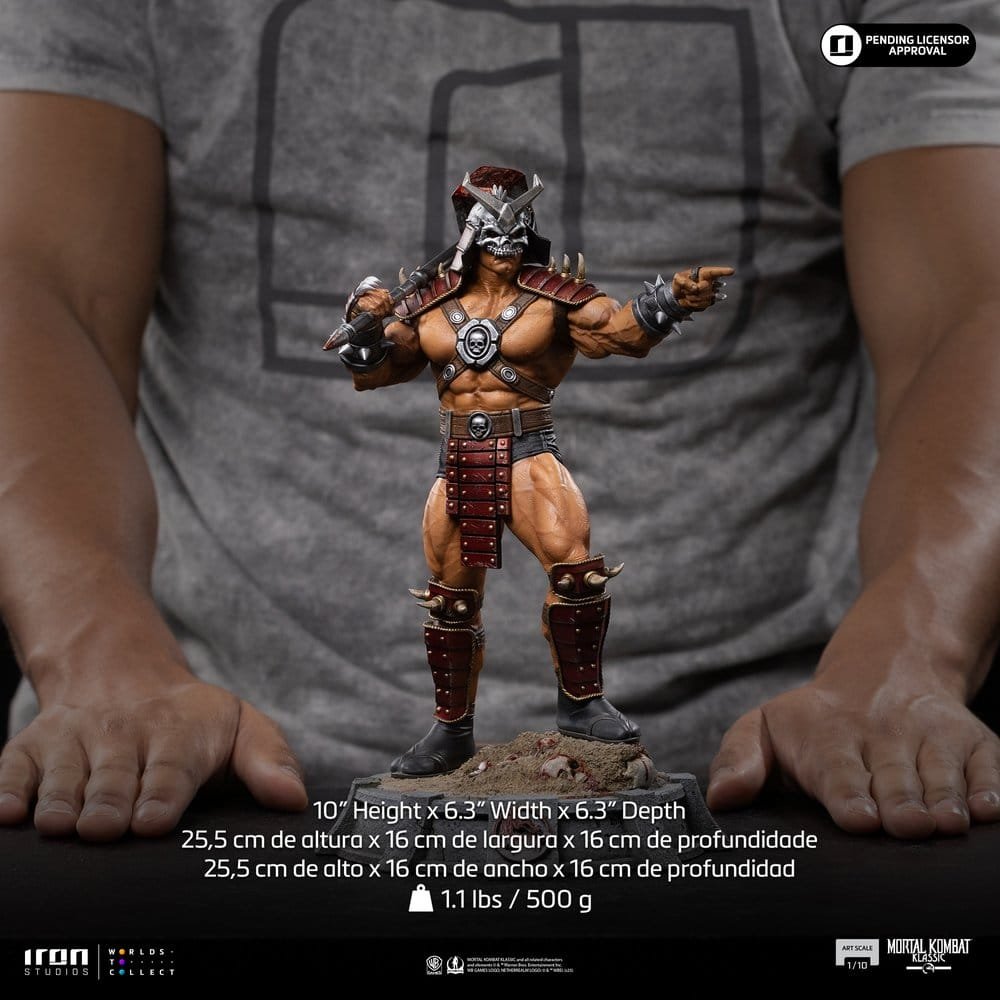Estatua Art Scale 1/10 de Shao Kahn en Mortal Kombat por Iron Studios - Imagen 2