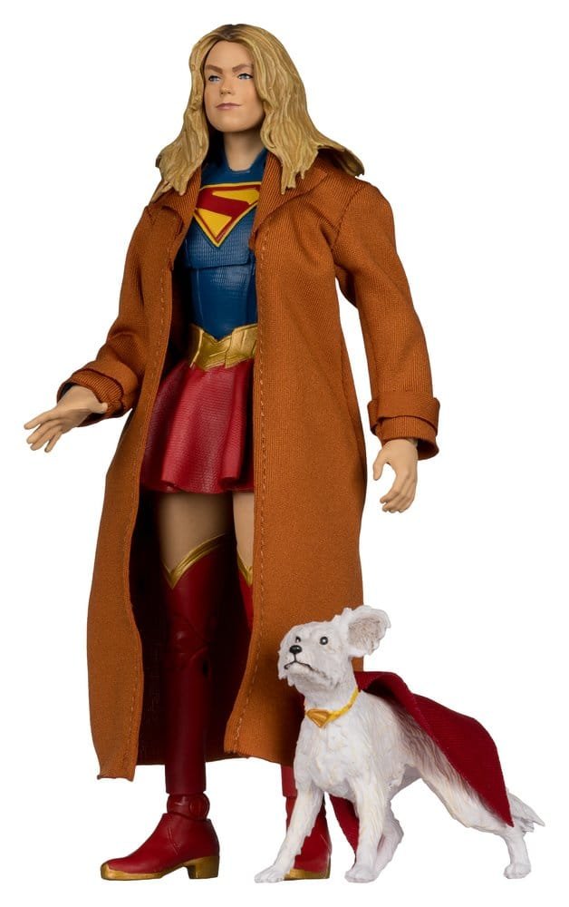 Figura DC Multiverse Theatrical Deluxe Edition de Supergirl & Krypto (Gold Label) en Supergirl (Película 2026) por McFarlane Toys