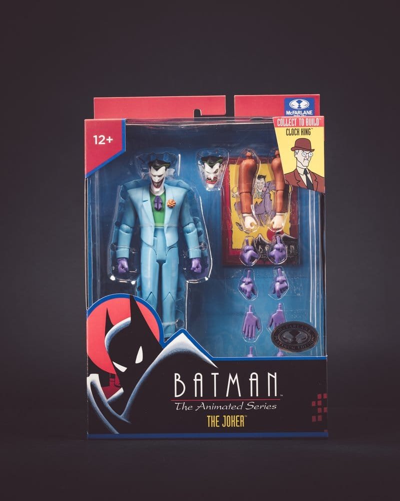 Figura DC Direct de Joker (Blue Suit - Chase Platinum Edition) en Batman: La serie animada por McFarlane Toys