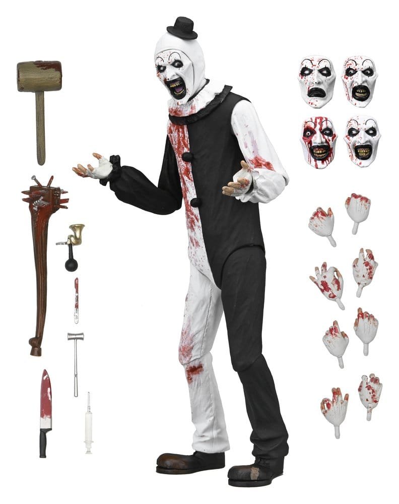 Figura Ultimate de Art the Clown (Blood Splattered Ver.) en Terrifier 2 por NECA