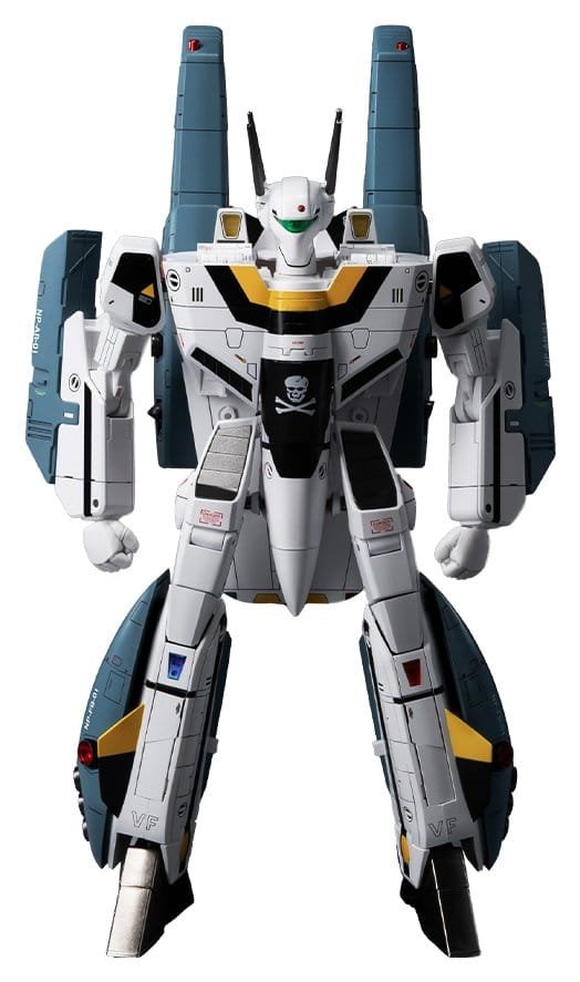 Figura de aleación Robo-Dou de VF-1S Super Veritech (Rick Hunter - con luz LED) en Robotech por ThreeZero