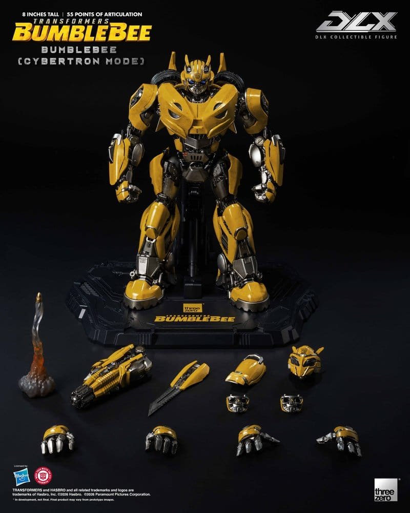 Figura DLX de Bumblebee (Cybertron Mode - con luz LED) en Transformers: Bumblebee por ThreeZero - Imagen 3
