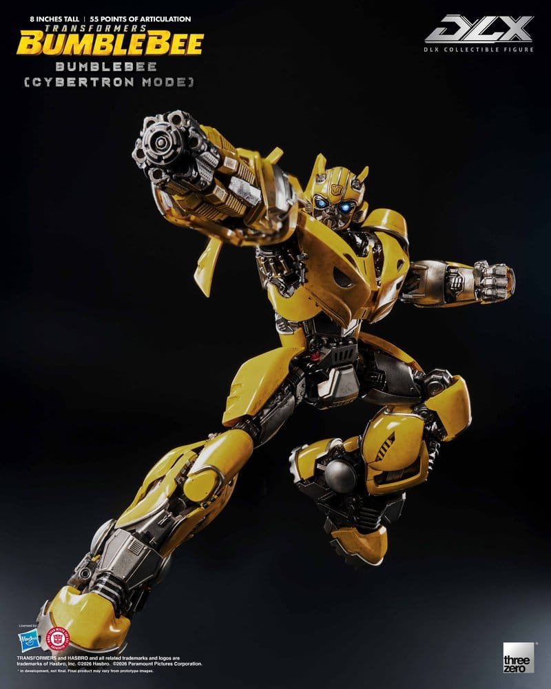 Figura DLX de Bumblebee (Cybertron Mode - con luz LED) en Transformers: Bumblebee por ThreeZero - Imagen 6