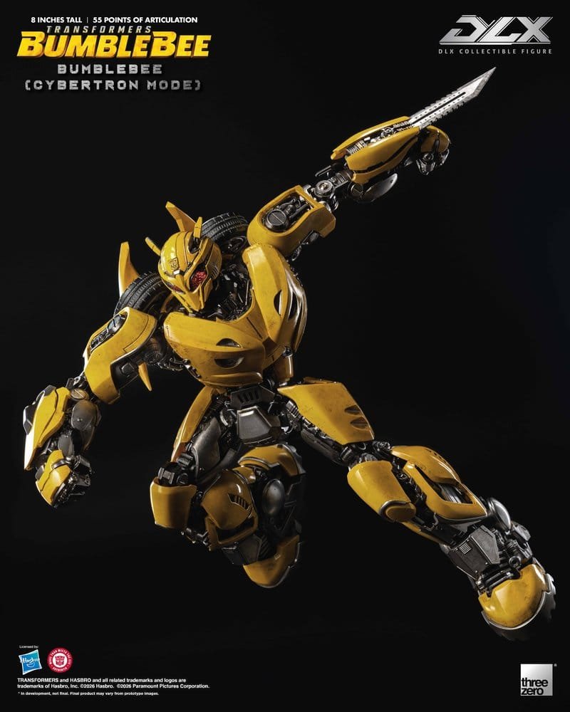 Figura DLX de Bumblebee (Cybertron Mode - con luz LED) en Transformers: Bumblebee por ThreeZero - Imagen 12