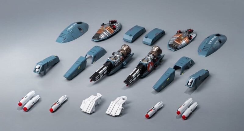 Set de accesorios Robo-Dou: Super Veritech Armor Pack con luz LED en Robotech por ThreeZero