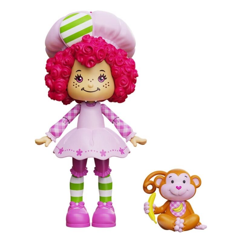 Pack de figuras de Raspberry Tart & Rhubarb Monkey en Tarta de Fresa por Boss Fight Studio