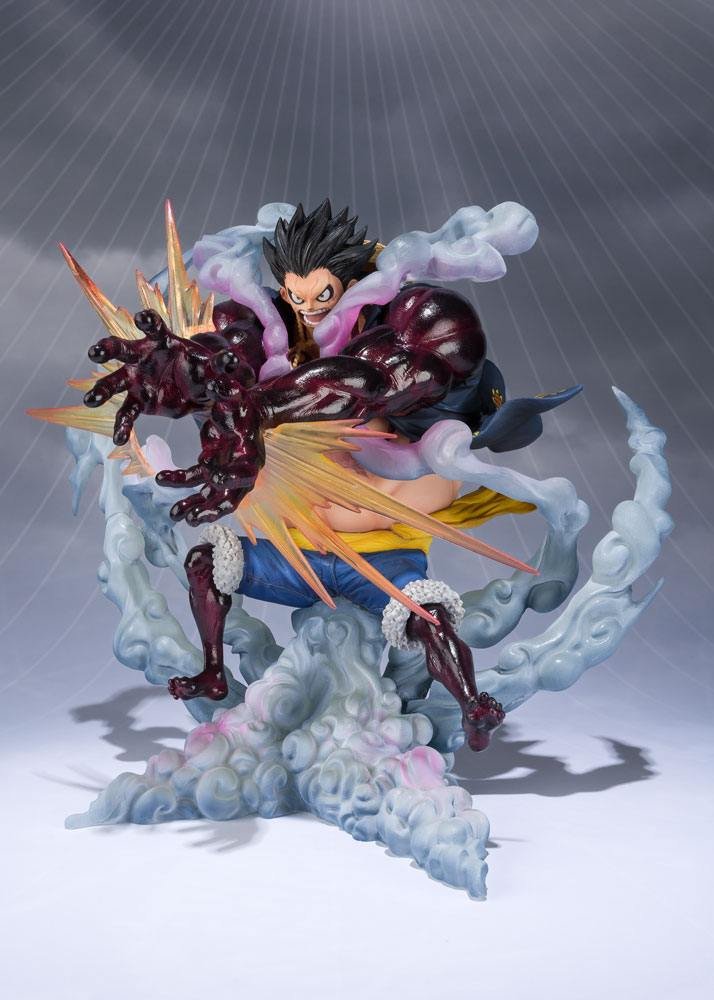 Estatua FiguartsZERO de Monkey D. Luffy Gear 4 Leo Bazooka Reissue en One Piece por Bandai Tamashii Nations