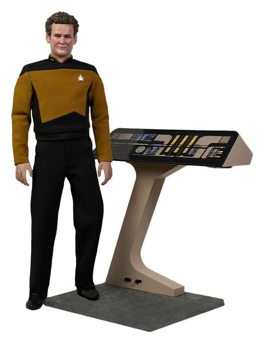 Figura 1/6 de Chief Miles O'Brien con Consola de Transpordador (con luz LED) en Star Trek: La nueva generación por EXO-6