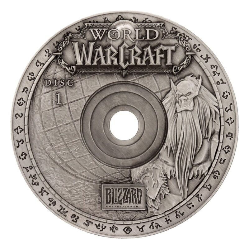 Réplica de CD-ROM conmemorativo (Edición Limitada chapada en latón antiguo) en World of Warcraft por FaNaTtik