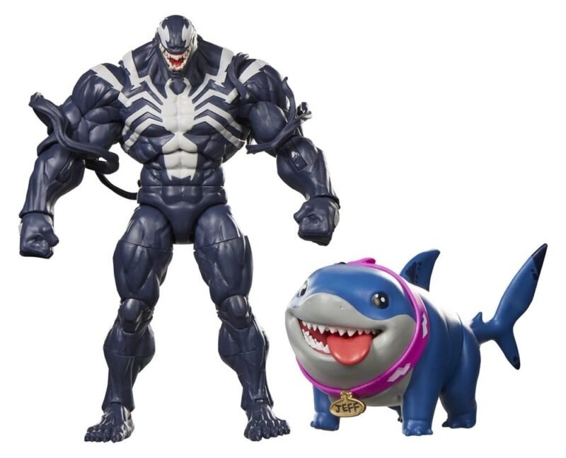 Pack de 2 figuras Marvel Legends de Venom & Jeff the Land Shark en Marvel Rivals por Hasbro