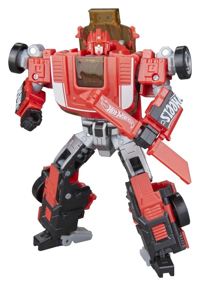 Figura Collaborative Deluxe Class de GT-Scorcher en Transformers x Hot Wheels por Hasbro