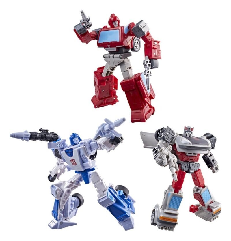 Pack de 3 figuras Autobot: Mirage, Bluestreak & Ironhide (Age of the Primes) en Transformers por Hasbro