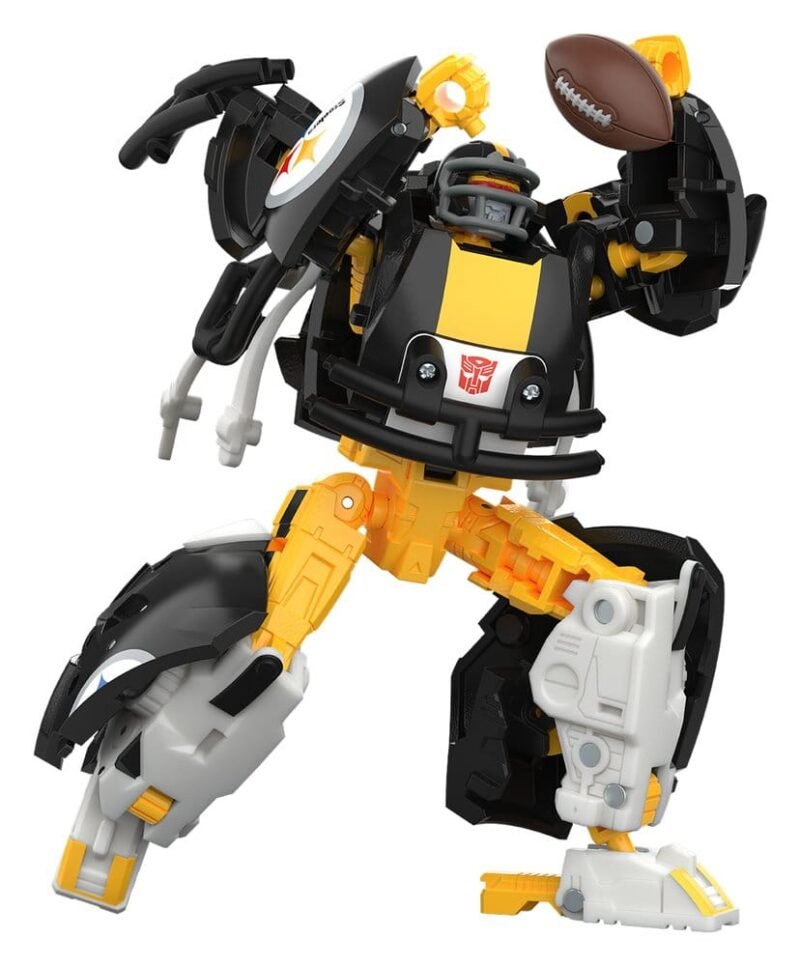 Figura de acción Transformers x NFL de Steelsmash en Transformers por Hasbro