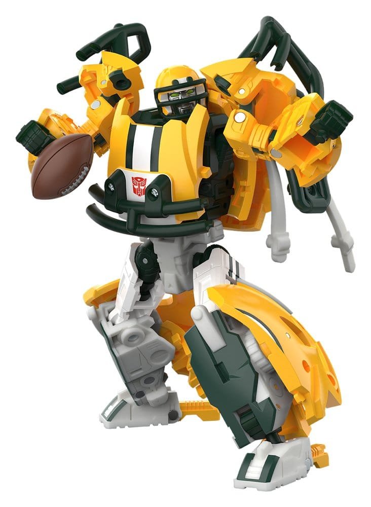 Figura de acción Transformers x NFL de Tundra Prime Green Bay Packers en Transformers por Hasbro