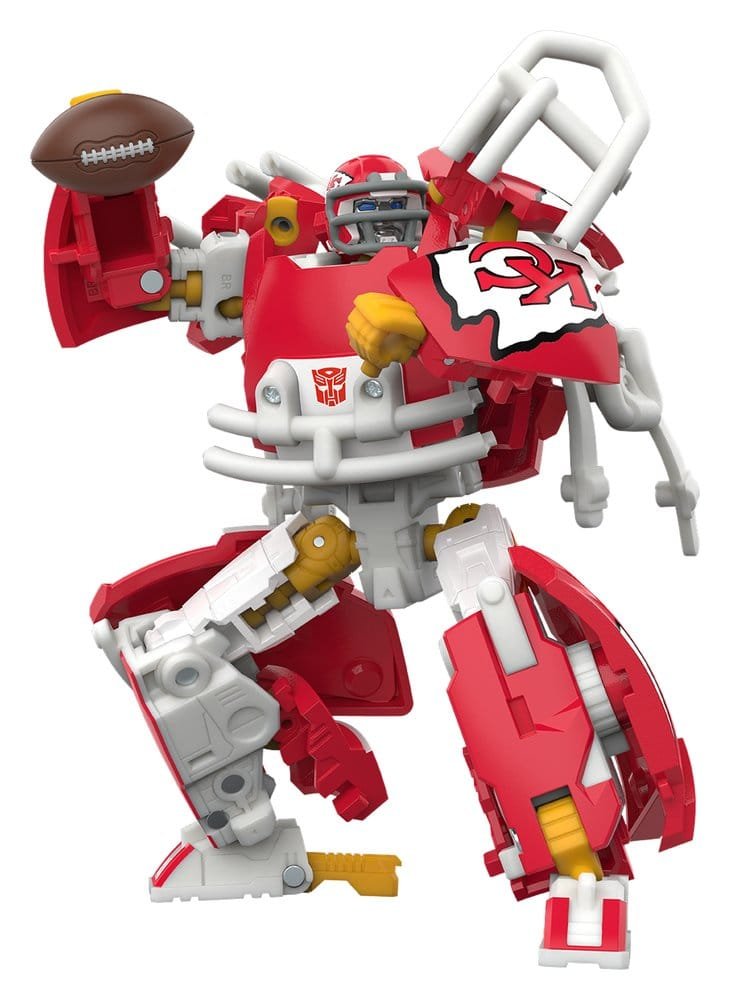 Figura de acción Transformers x NFL de KC-59 Kansas City Chiefs en Transformers por Hasbro